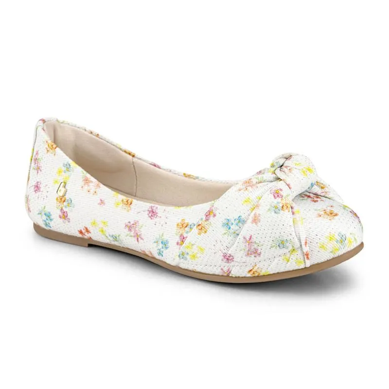 Sapatilha Infantil Bibi Renascence Kids Feminina Branco com Estampa Fresh Flowers - 1069335 30
