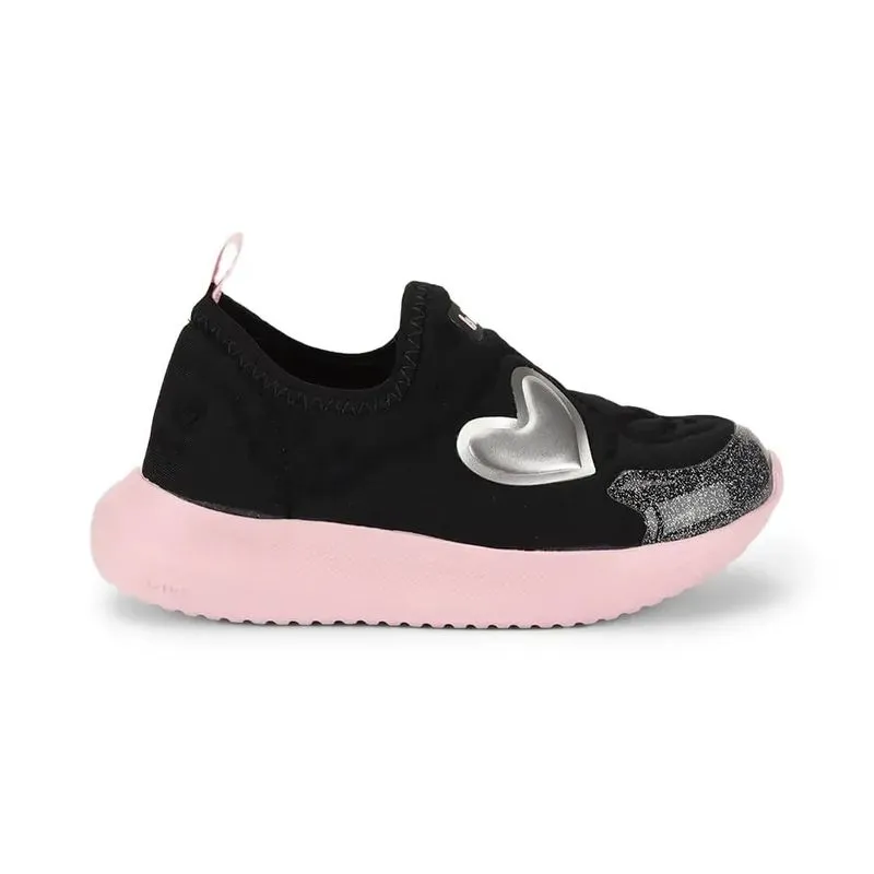 Tênis Infantil Bibi Flash Preto Coração 23