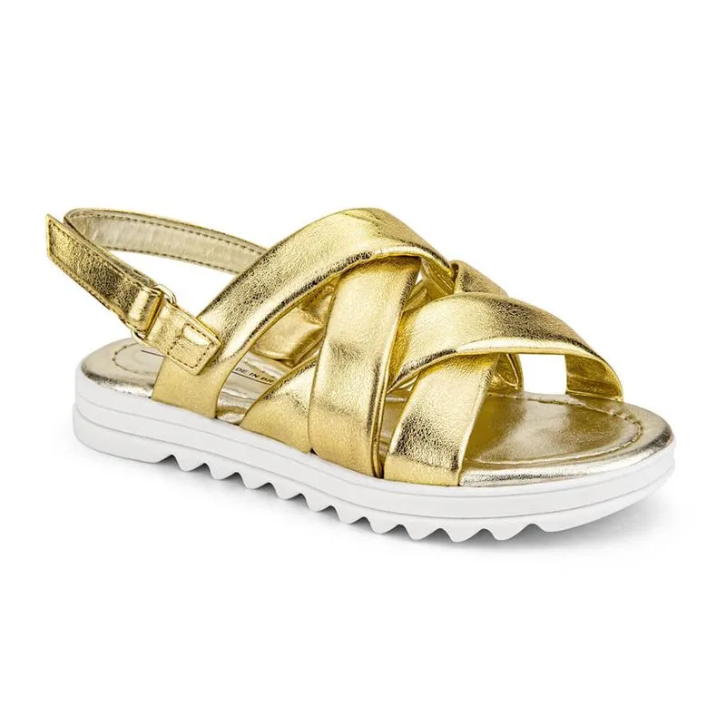 Sandália Infantil Feminina Bibi Flat Form Dourada 1059269 28