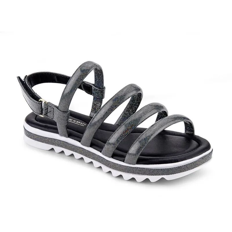 Sandália Infantil Feminina Bibi Flat Form Preta 1059276 28