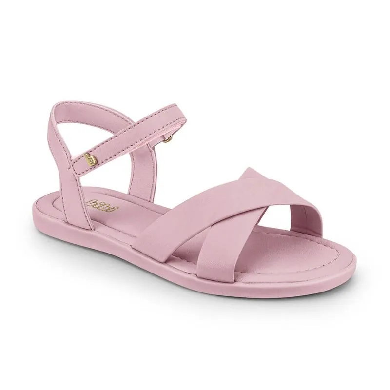 Sandália Infantil Feminina Bibi Soft Flat Rosa 1169053 26