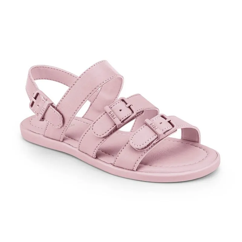 Sandália Infantil Feminina Bibi Soft Flat Rosa com Alça 1169059 31
