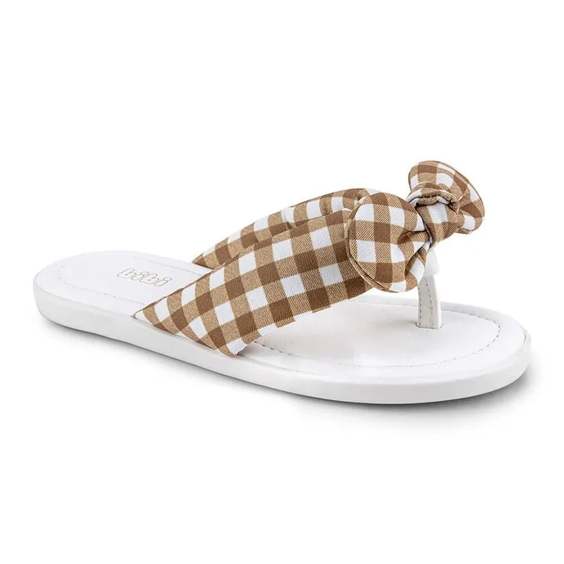 Rasteirinha Infantil Feminina Bibi Soft Flat Branca com Caramelo 1169062 31