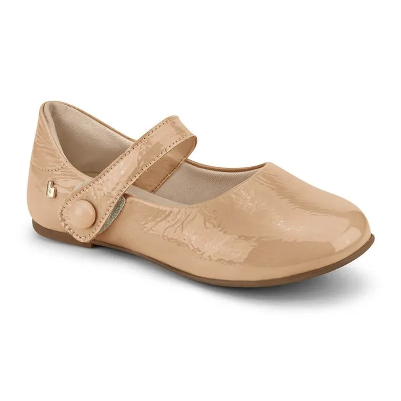 Sapatilha Infantil Feminina Bibi Ballerina Bege com Verniz 1171015 30