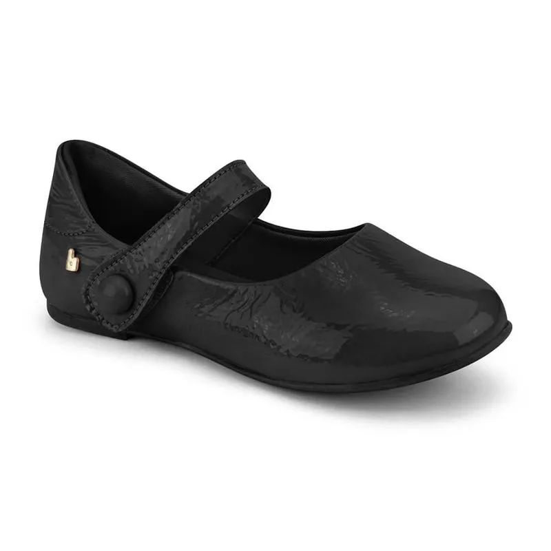 Sapatilha Infantil Feminina Bibi Ballerina Preta com Verniz 1171016 22
