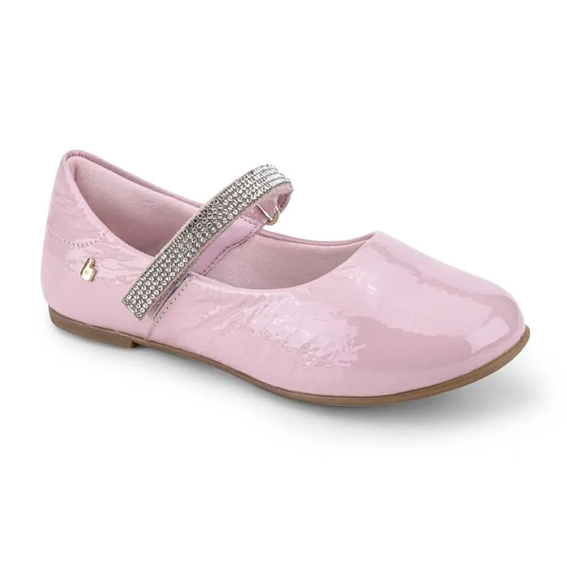 Sapatilha Infantil Feminina Bibi Ballerina Rosa com Verniz 1171021 31