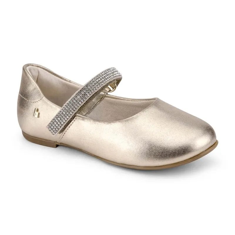 Sapatilha Infantil Feminina Bibi Ballerina Dourada 1171022 24