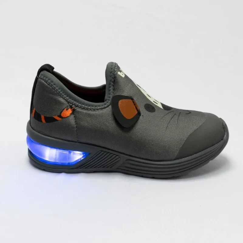 Tênis Bibi 1132146 Space Wave 2.0 com LED Grafite