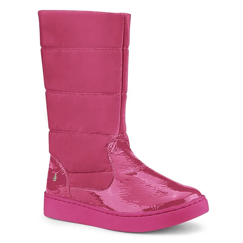 Bota Infantil Feminina Bibi Urban Boots Rosa com Verniz Drop 1049107 29