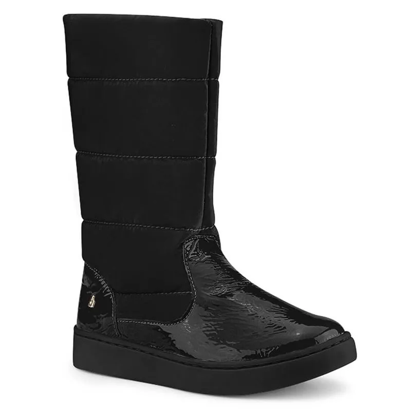 Bota Infantil Feminina Bibi Urban Boots Preta com Verniz Drop 1049108 25