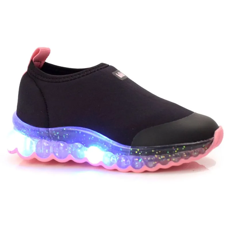 Tênis Infantil com Led Bibi Roller Cel Preto 1079168 28