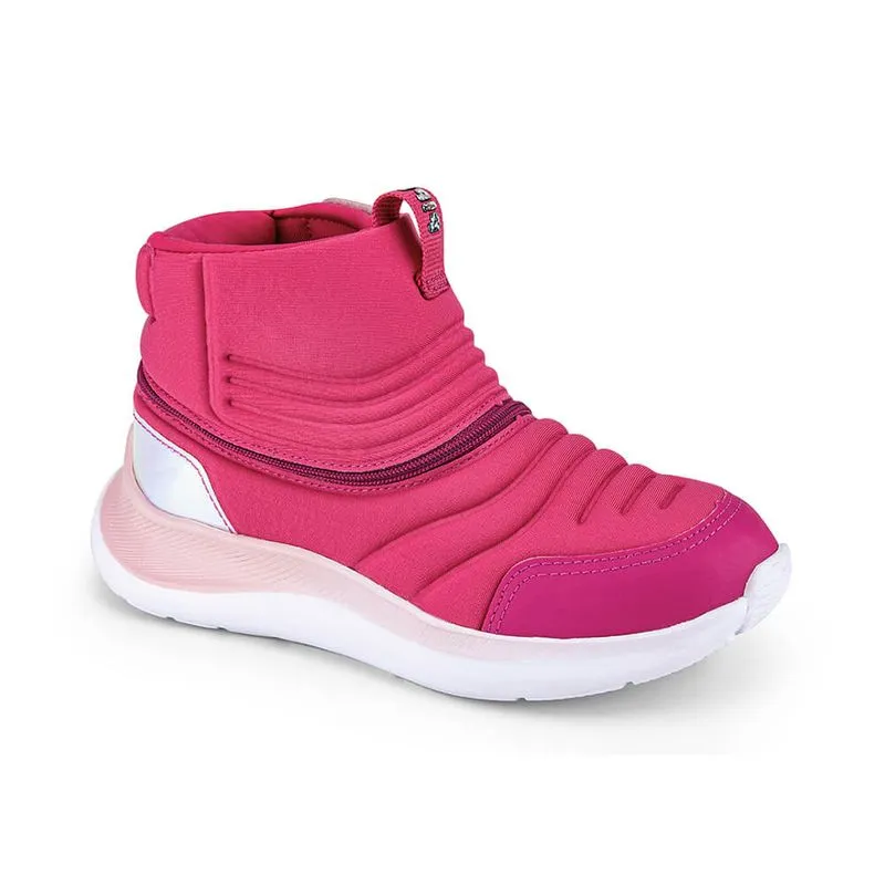 Bota Infantil Inclusiva Feminina Bibi Para Todos Rosa 1177003 34