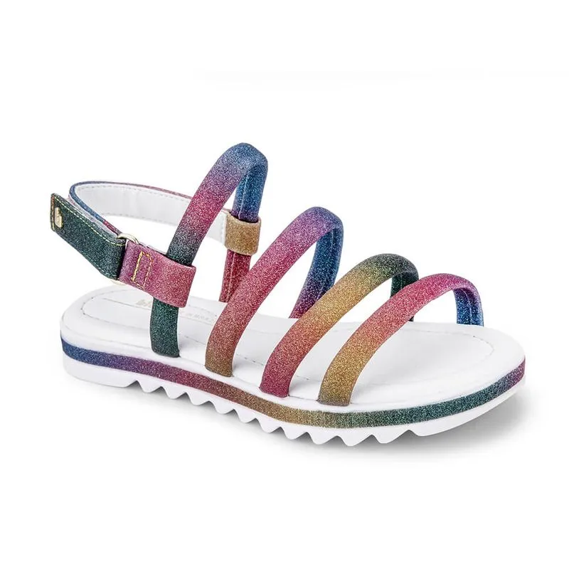 Sandália Infantil Feminina Bibi Flat Form Rainbow 1059278 35