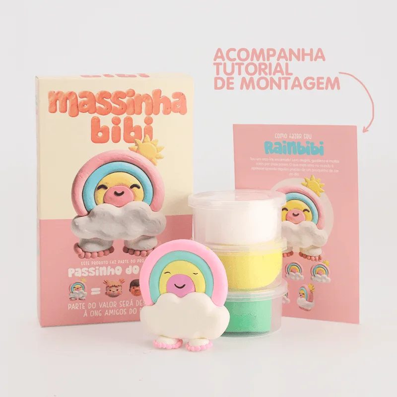 Kit Massinha de Modelar Infantil Air Clay Bibi Nuvem 16