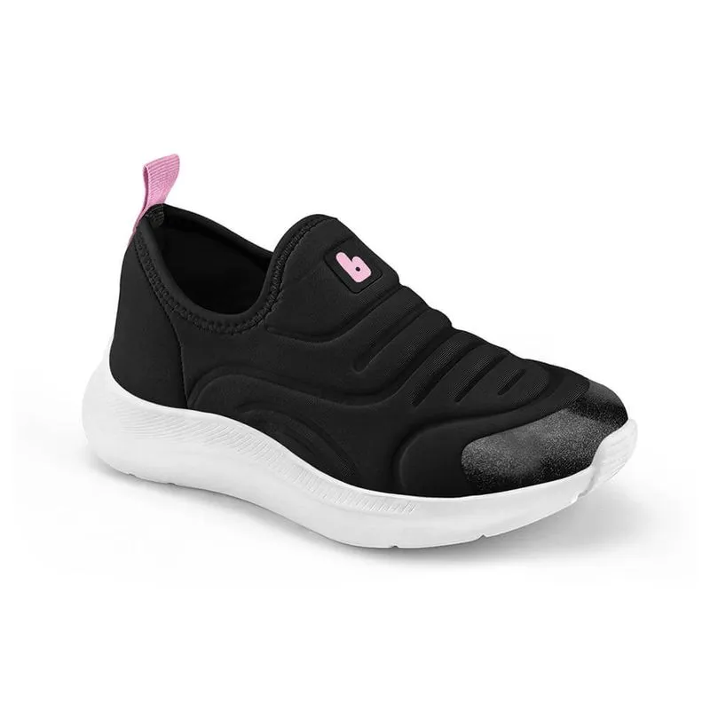 Tênis Infantil Bibi Action Preto com Rosa Flamingo 33