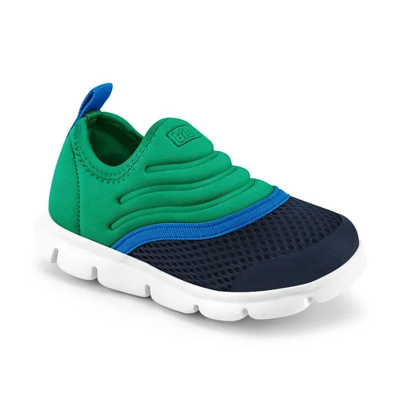 Tênis Infantil Masculino Bibi Energy Baby New II Verde com Azul 1107219 25