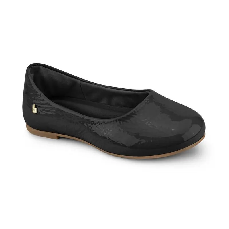 Sapatilha Infantil Feminina Bibi Ballerina Preta com Verniz 1171030 21