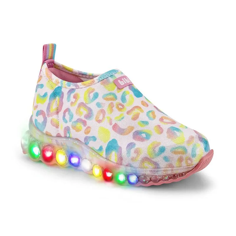 Tênis Infantil de Luz Feminino Bibi Roller Celebration Rosa Rainbow 1079203 30