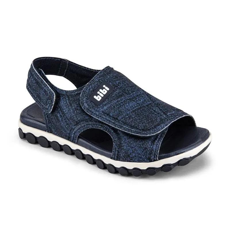 Sandália Infantil Masculina Bibi Summer Roller Sport Azul Estampa Jeans 1103173 23