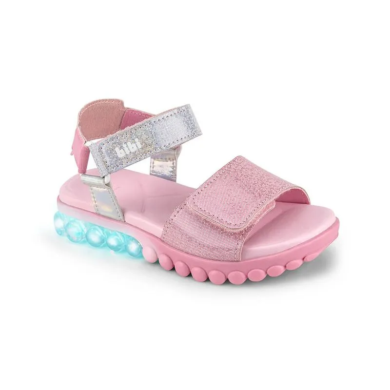 Sandália de Luz Infantil Feminina Bibi Summer Roller Light Rosa 1193008 27