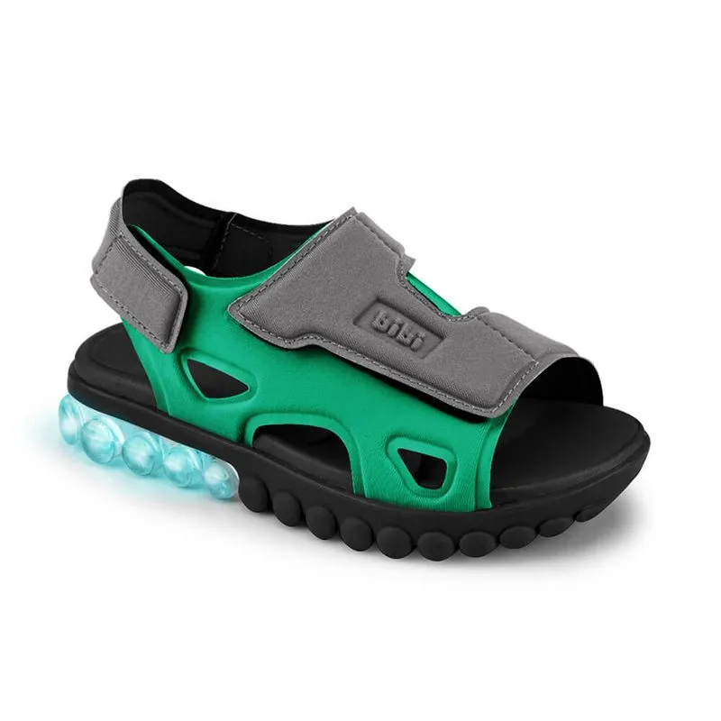 Sandália de Luz Infantil Masculina Bibi Summer Roller Light Cinza 1193018 29