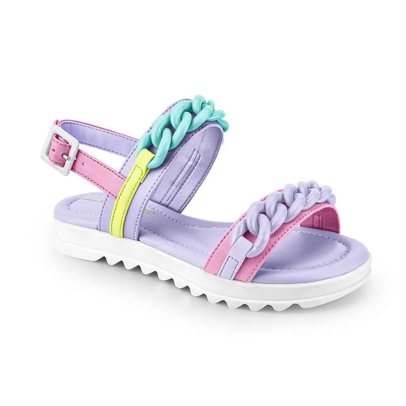 Sandália Infantil Feminina Bibi Flat Form II Lilás 1198013 36