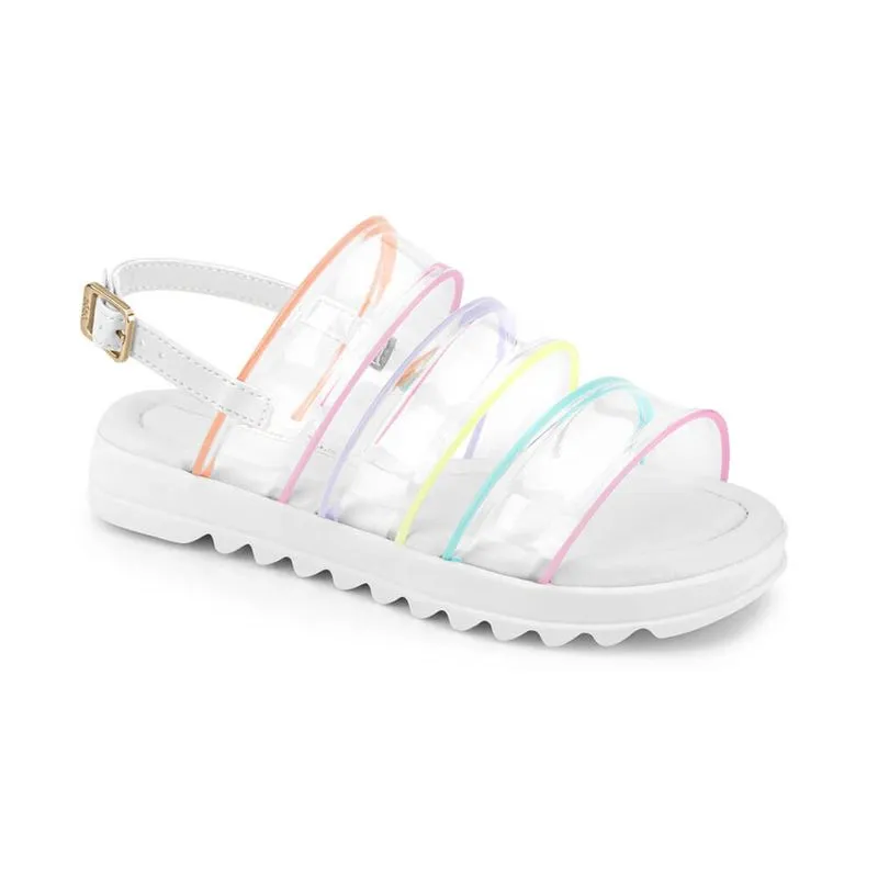 Sandália Infantil Feminina Bibi Flat Form II Branca 1198020 35
