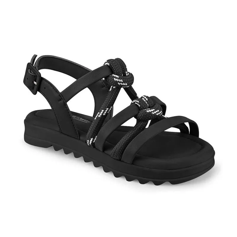 Sandália Infantil Feminina Bibi Flat Form II Preta 28