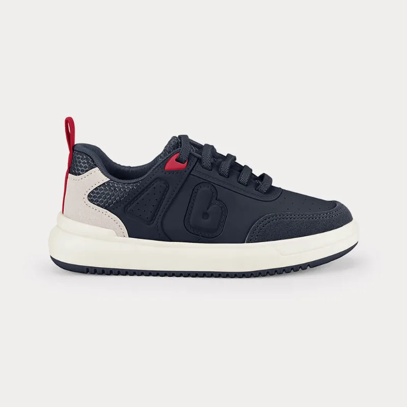 Tênis Infantil Bibi B College Azul Marinho com Vermelho 33