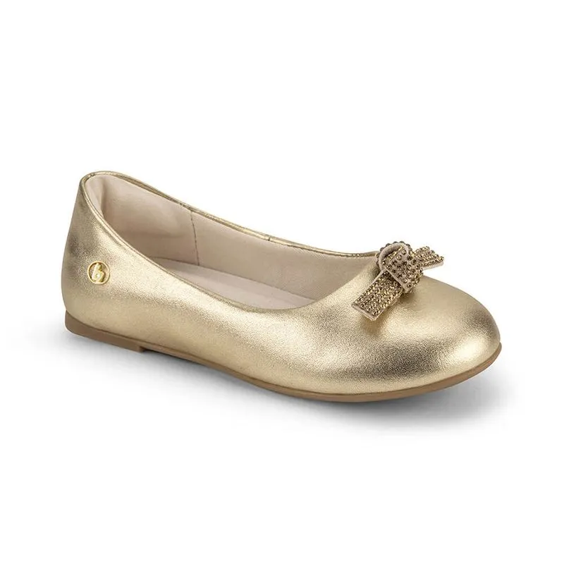 Sapatilha Infantil Feminina Bibi Ballerina Dourada 1171040 30