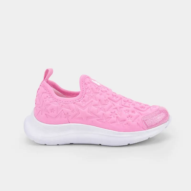 Tênis Infantil Feminino Rosa com Estrelas Bibi Action 29