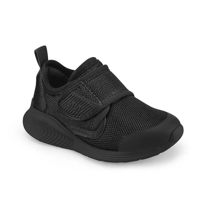 Tênis Infantil Bibi Preto com Velcro Fly Baby II 19
