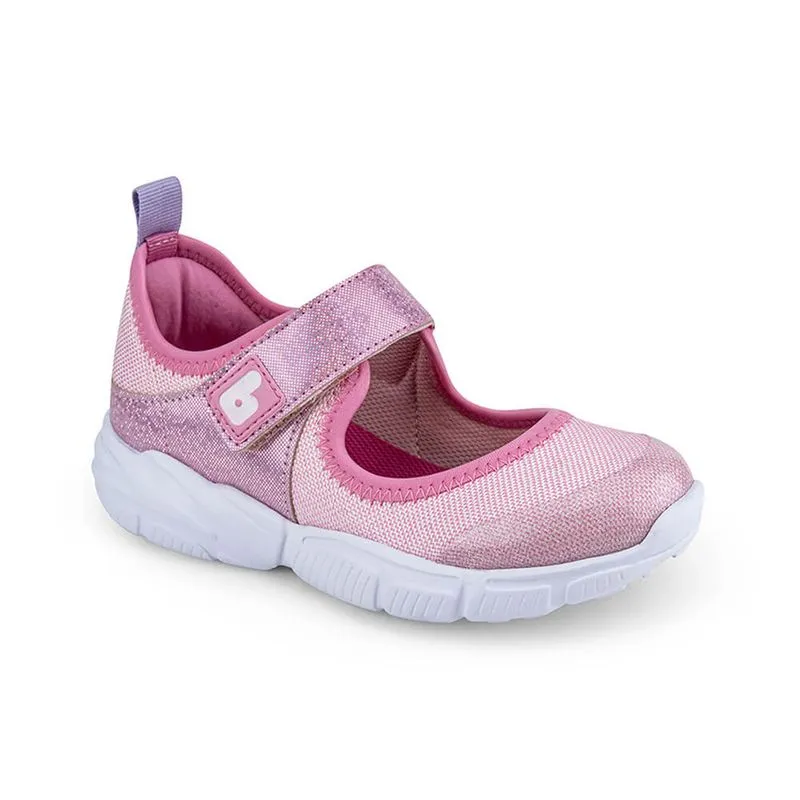 Tênis Infantil Feminino Rosa com Velcro Bibi Ever 34