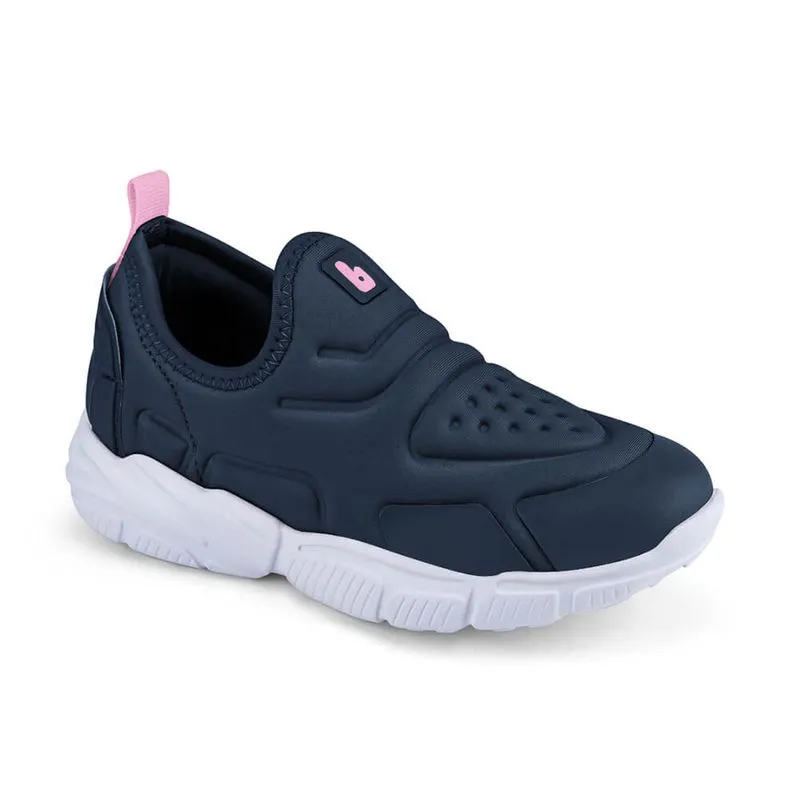 Tênis Infantil Feminino Azul Naval com Rosa Bibi Ever 36