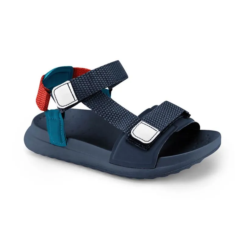 Sandália Infantil Bibi Azul com Roxo Papete Move 28/29