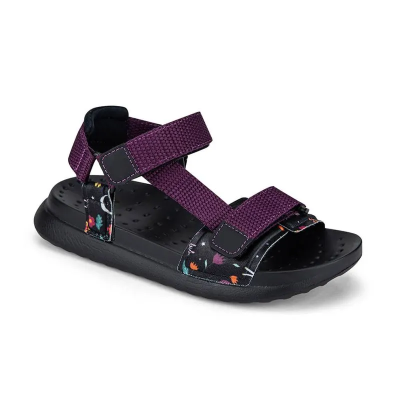 Sandália Infantil Bibi Preta Estampa Floresta Encantada Papete Move 30/31