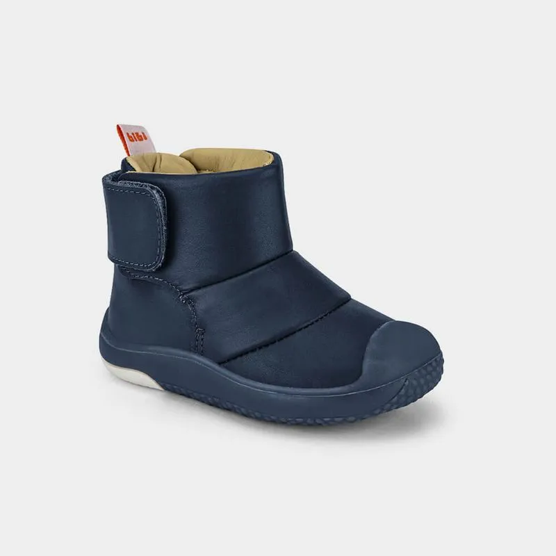 Abotinado Infantil Bibi Prewalker Azul de Couro 18