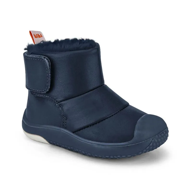 Tênis Abotinado Infantil Azul de Couro com Pelinho Prewalker 19