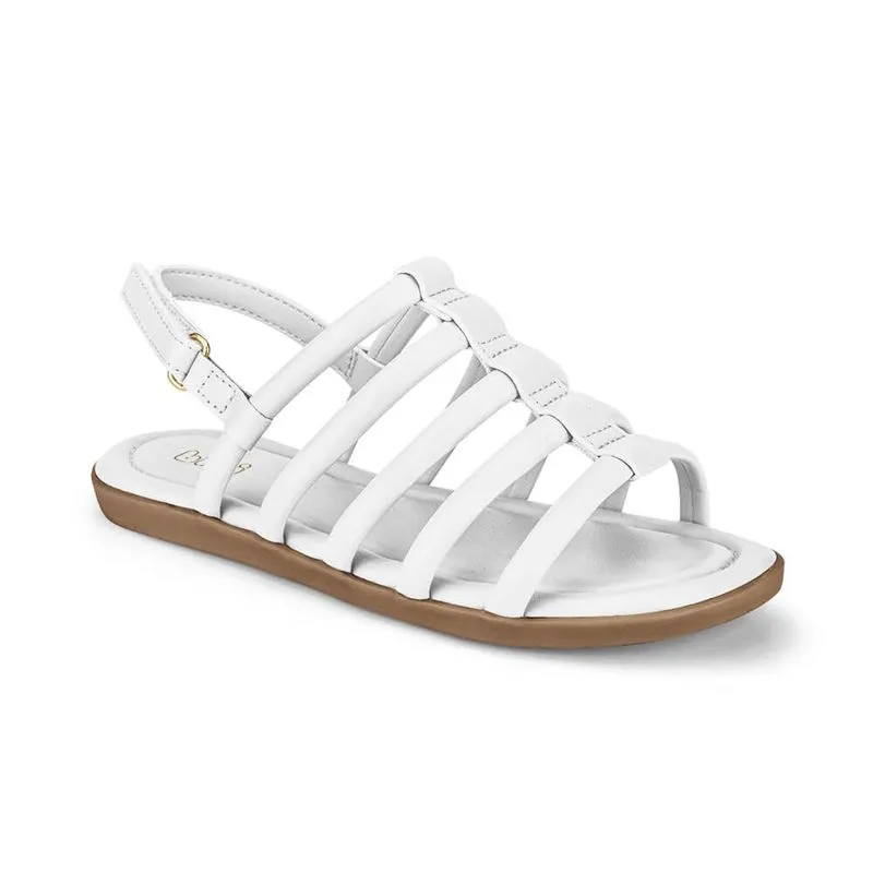 Sandália Infantil Bibi Meia Cana Branca Soft Flat 33