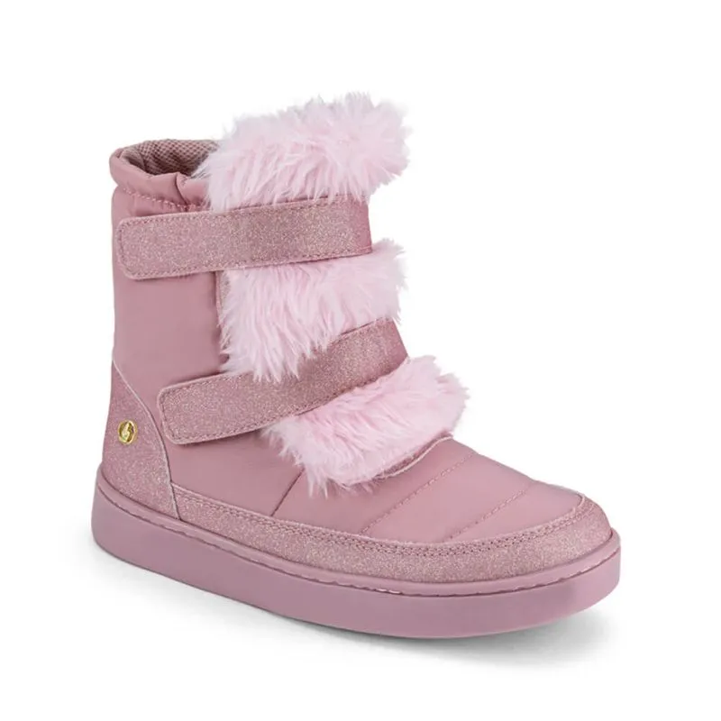 Bota Infantil Feminina Cano Médio Rosa Bibi Urban Boots 30