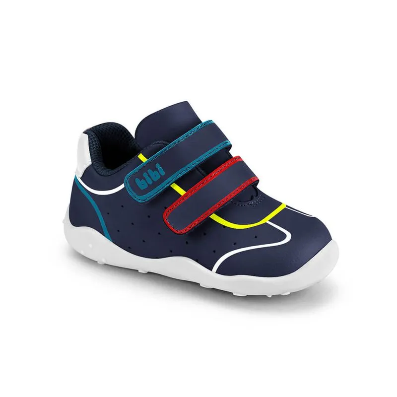 Tênis Infantil Bibi Casual Azul de Couro Fisioflex 4.0 II 23