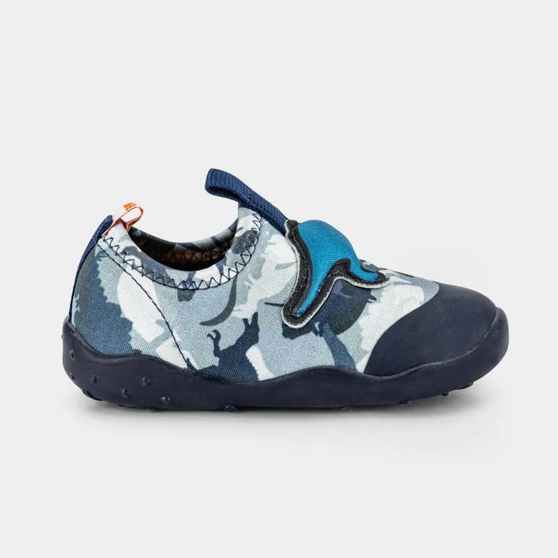Tênis Infantil Bibi Casual Cinza Estampa Dino Fisioflex 4.0 II 19