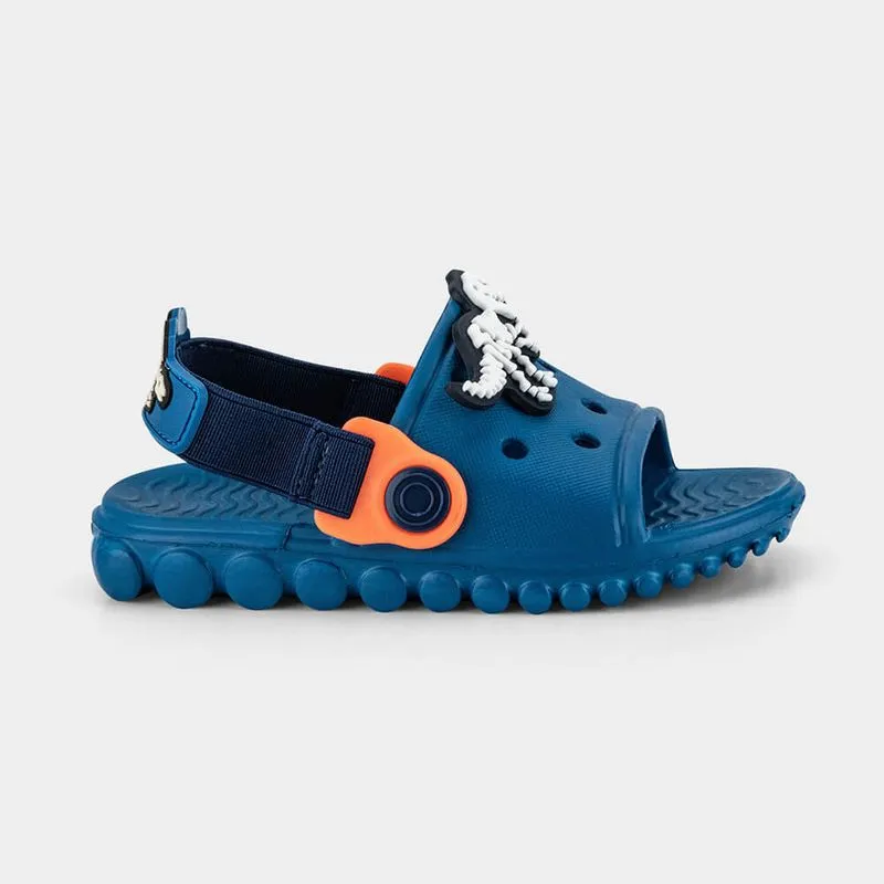 Chinelo Infantil Masculino Azul com Dino Bibi Sun Slide 27/28