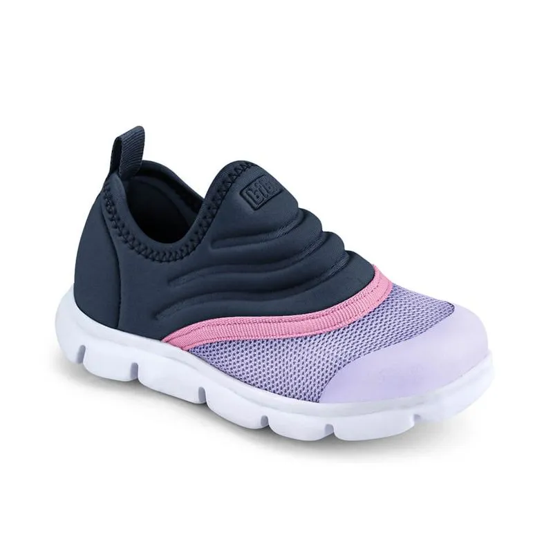 Tênis Infantil Bibi Casual Azul com Lilás Energy Baby New II 18
