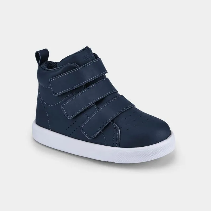 Bota Infantil de Couro Bibi Azul Agility Mini II 21