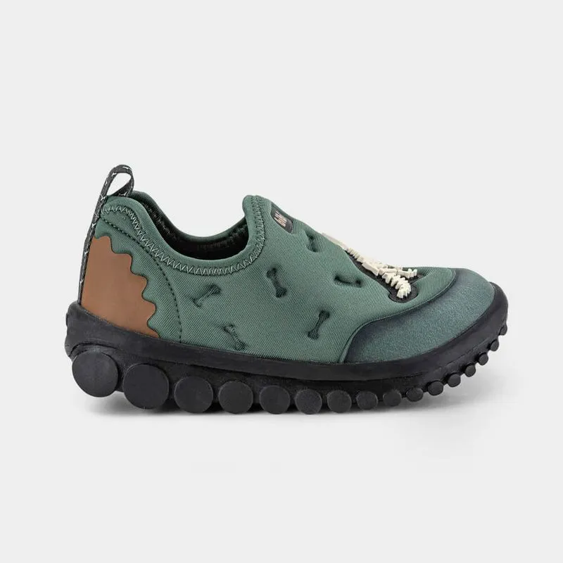 Tênis Infantil Masculino Verde com Estampa Dino Bibi Roller 2.0 24
