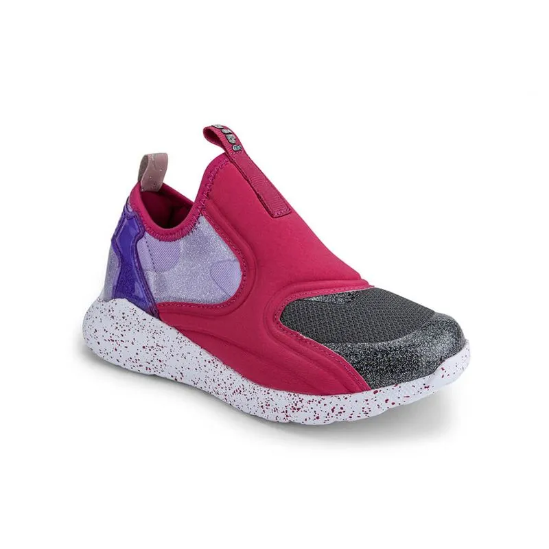 Tênis Infantil Feminino Cinza com Rosa Bibi Evolution II 26