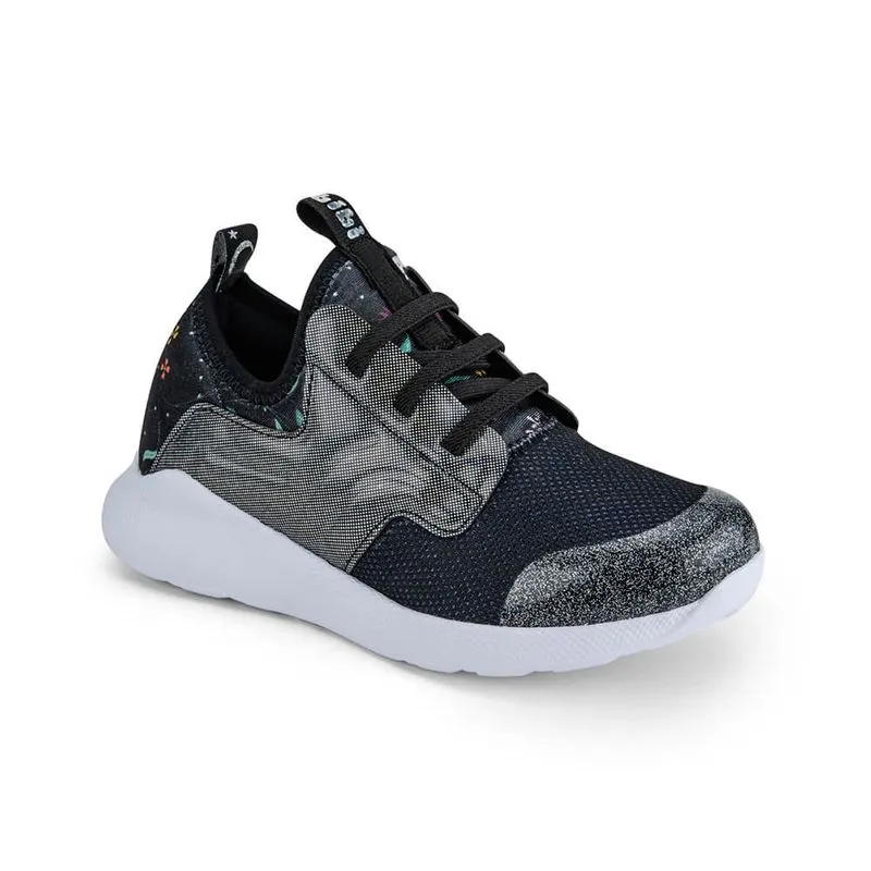Tênis Infantil Feminino Preto Estampa Floresta Encantada Bibi Evolution II 35