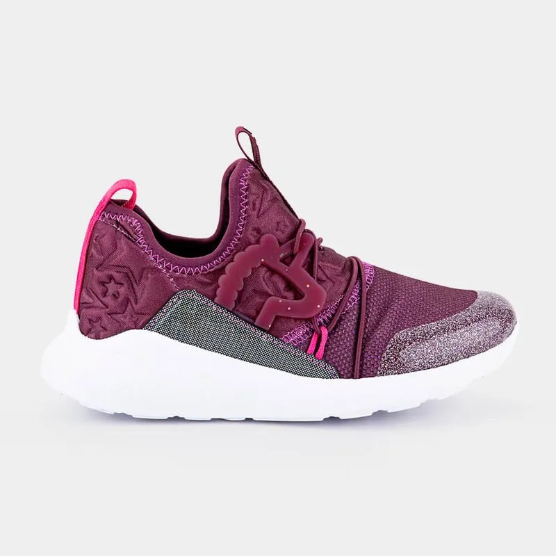 Tênis Infantil Feminino Roxo Marsala Bibi Evolution II 37