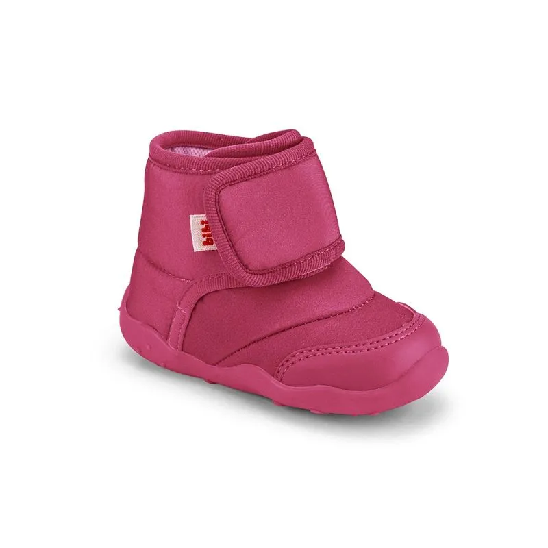 Tênis Abotinado Infantil Bibi Rosa Drop com Pelo Fisioflex 4.0 II 21